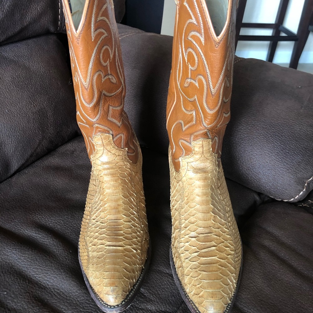 Nice pair of Dan Post snake skin boots
